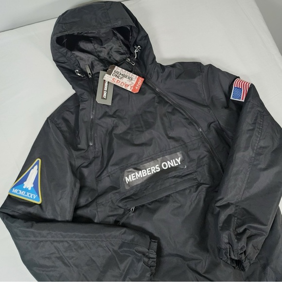 Members Only Other - Members Only x NASA Black Anorak Jacket Men’s Size M